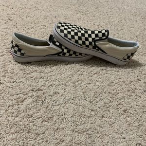 Checkered Vans size 10
